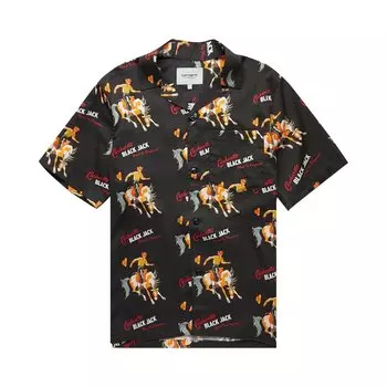 Черная рубашка с короткими рукавами Carhartt WIP, цвет Черный