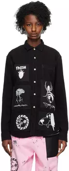 Черная рубашка с нашивками WESTFALL