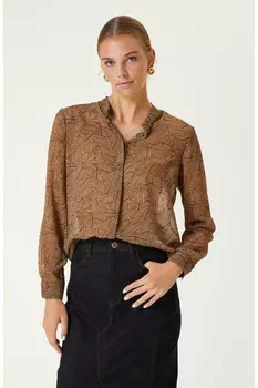 Черная рубашка с рисунком Network, черный