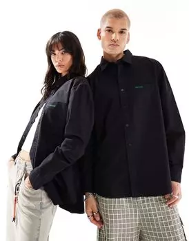 Черная рубашка унисекс Jazz Barbour x ASOS
