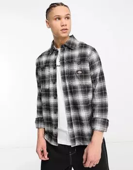 Черная рубашка в клетку Dickies Evansville