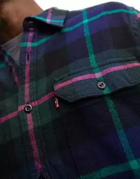 Черная рубашка в клетку Levi's Jackson Worker