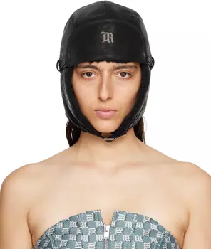 Черная шапка-авиатор MISBHV