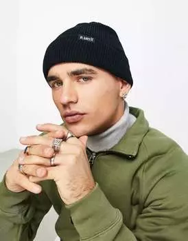 Черная шапка-бини Planks Essentials