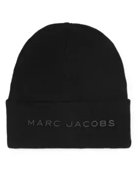 Черная шапка из полиэстера для девочки Marc Jacobs