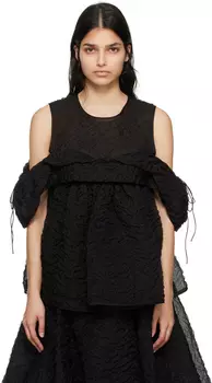 Черная шелковая блуза Cecilie Bahnsen