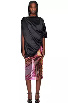 Черная шелковая блузка Dries Van Noten