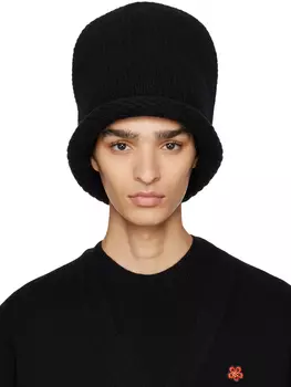 Черная шерстяная шапка Kenzo