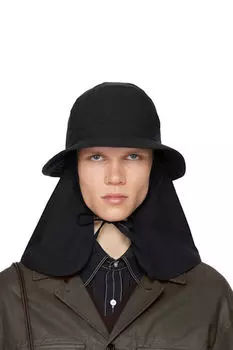 Черная шляпа-ведро Desert LEMAIRE