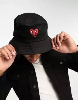 Черная шляпа-ведро Jack & Jones Keith Haring