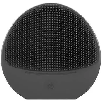 Черная силиконовая звуковая щетка для лица. Purederm