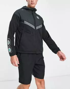 Черная складная куртка Nike Running DYE Windrunner