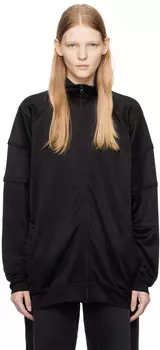 Черная спортивная куртка Bonded MM6 Maison Margiela