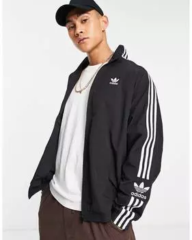 Черная спортивная куртка с замком adidas Originals adicolor