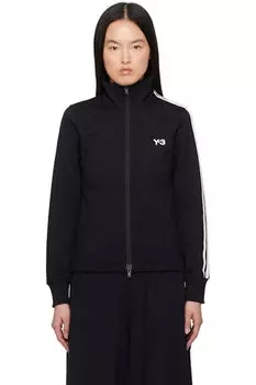 Черная спортивная толстовка с тремя полосками Y-3