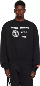 Черная средневековая толстовка Heron Preston