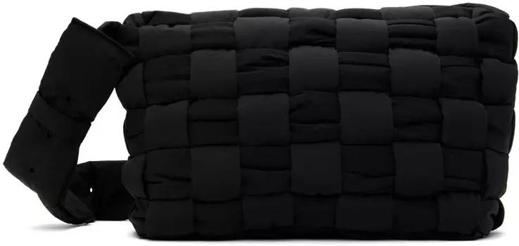 Черная средняя сумка-кассета Bottega Veneta