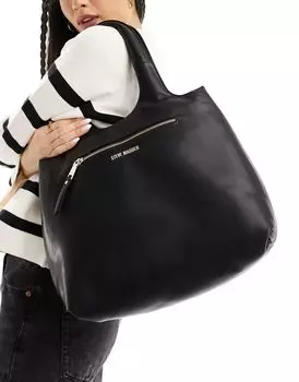 Черная стеганая большая сумка Steve Madden Borbit
