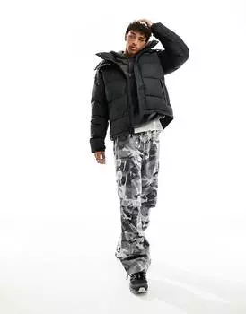 Черная стеганая куртка Columbia – Snowqualmie – со съемным капюшоном