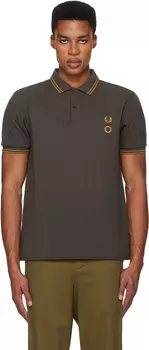 Черная стеганая рубашка-поло Fred Perry Edition с коротким рукавом Craig Green