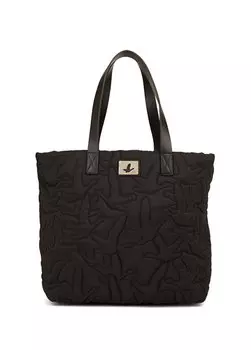 Черная стеганая женская сумка-шоппер Beymen