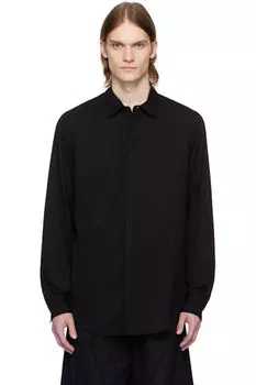 Черная строгая рубашка Julius
