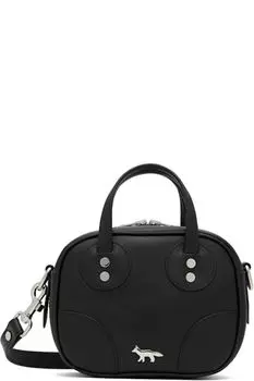 Черная сумка-буги Maison Kitsun