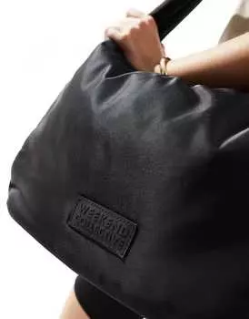 Черная сумка через плечо ASOS Weekend Collective