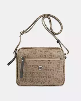 Черная сумка через плечо El Potro, цвет Topo