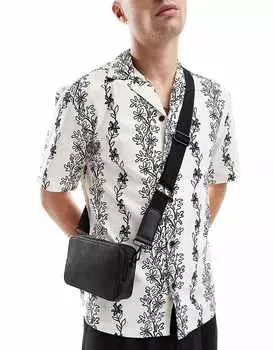 Черная сумка через плечо из искусственной кожи ASOS DESIGN