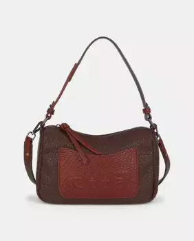 Черная сумка через плечо Karabu Caminatta, коричневый