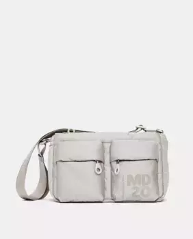 Черная сумка через плечо Mandarina Duck, светло-серый