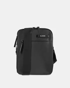 Черная сумка через плечо на молнии El Potro, черный