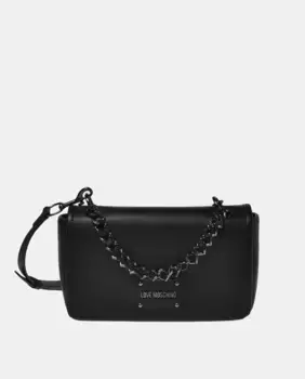 Черная сумка через плечо на молнии Love Moschino, черный