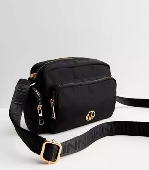 Черная сумка через плечо с логотипом Utility New Look, черный