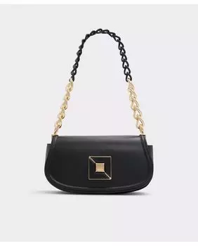 Черная сумка через плечо с магнитной застежкой Aldo, черный