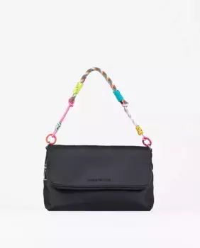Черная сумка через плечо с веревочной ручкой PACOMARTINEZ, черный