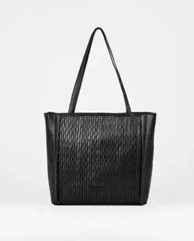 Черная сумка через плечо со складками PACOMARTINEZ