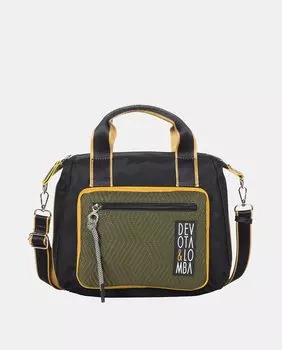 Черная сумка через плечо Spell на молнии Devota & Lomba, черный