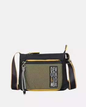 Черная сумка через плечо Spell на молнии Devota & Lomba, черный