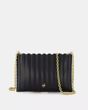 Черная сумка через плечо среднего размера с вертикальной подкладкой Tintoretto, черный