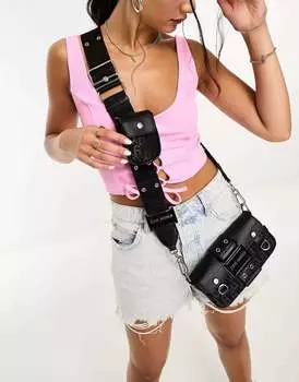 Черная сумка через плечо Steve Madden Bpunk