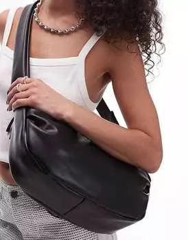 Черная сумка через плечо Topshop Con