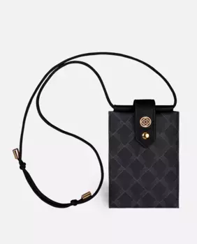 Черная сумка для мобильного телефона Kensington с регулируемым ремешком и магнитной застежкой Lonbali