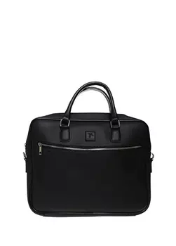 Черная сумка для ноутбука на молнии Fabrika
