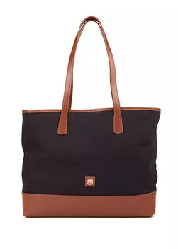 Черная сумка для покупок из плотной ткани Beymen