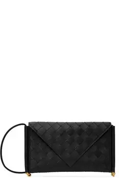 Черная сумка для телефона Solstice Bottega Veneta