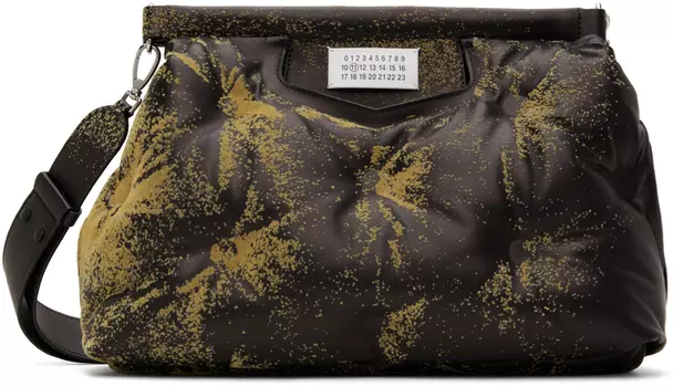 Черная сумка Glam Slam Classique среднего размера Maison Margiela