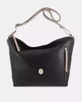 Черная сумка-хобо El Potro