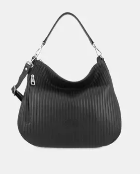 Черная сумка-хобо El Potro